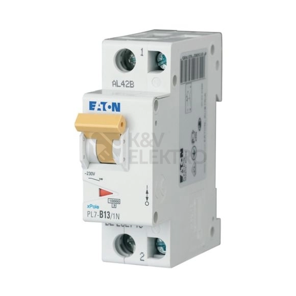 Obrázek produktu Jistič EATON PL7-13/1N/B 13A PL7-B13/1N 262729 0
