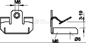 Obrázek produktu Nosníková svorka OBO TKI 13-6 t=7-13mm 1483587 1
