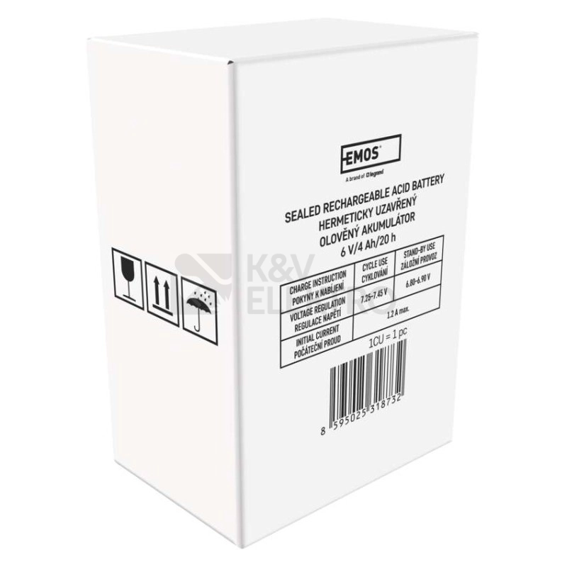 Obrázek produktu Olověný akumulátor EMOS B9641 6V 4Ah (DHB640) 2