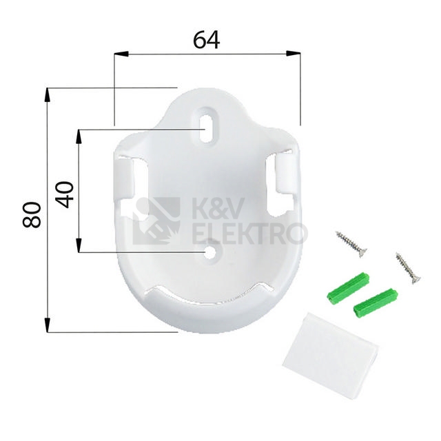 Obrázek produktu  Držák dálkového ovladače McLED ML-112.027.90.0 pro montáž na stěnu 1