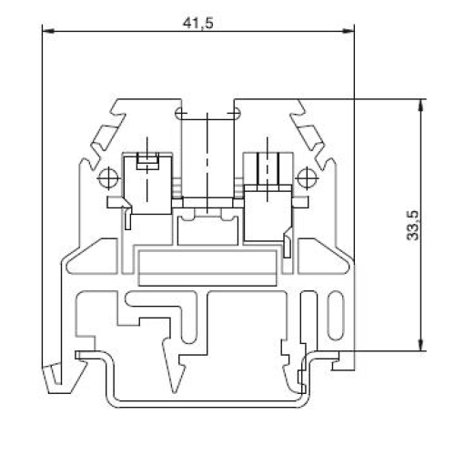 Svorka Elektro Bečov RSA 4 A šedá A131211 (obrázek 2)