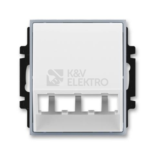ABB Element,Time kryt zásuvky komunikační (Panduit Mini-Com) bílá/ledová šedá 5014E-A00400 04