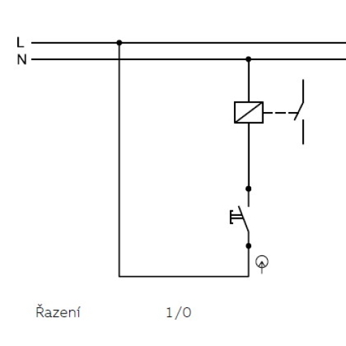 ABB Swing (L) tlačítko č.1/0 hnědá 3557G-A80340 H1