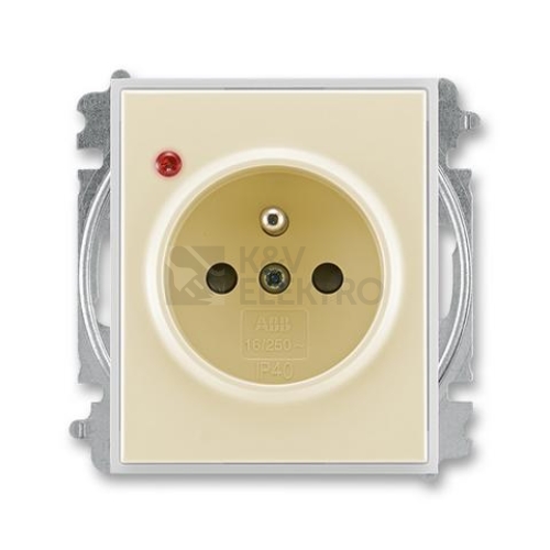 ABB Element,Time zásuvka s přepěťovou ochranou slonová kost/ledová bílá 5599E-A02357 21