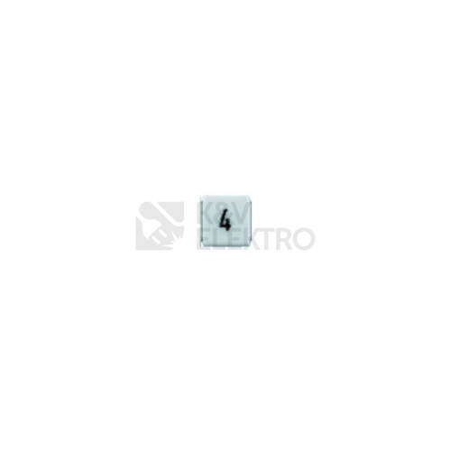  Štítek číslo 4 Weidmuller DEK 5 GW 4 0522660004