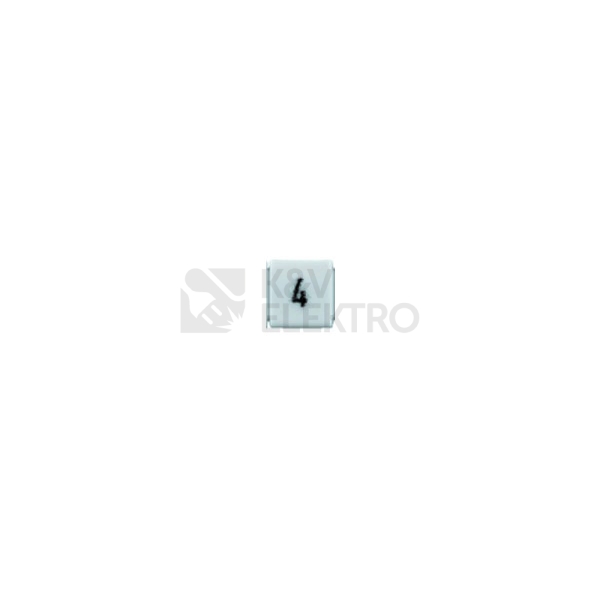Obrázek produktu  Štítek číslo 4 Weidmuller DEK 5 GW 4 0522660004 0