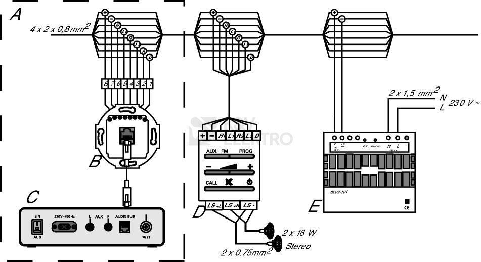 Obrázek produktu ABB Zdroj napájecí přídavný, řadový (AudioWorld) 8200-0-0106 (2CKA008200A0106) 2