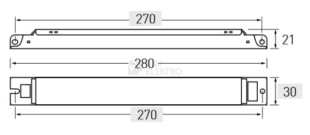 Obrázek produktu Elektronický předřadník Helvar EL 2x39/36 NGN5 pro zářivky T5 (39 W), T5-eco (39 W), TC-L (36 W) 1