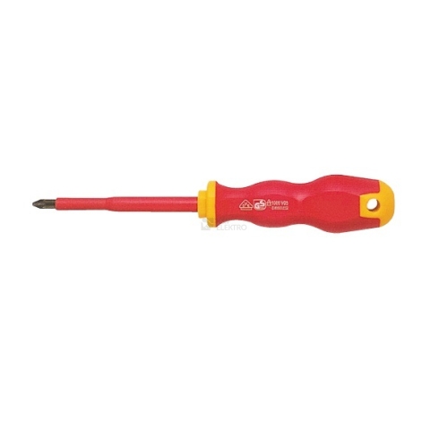 Šroubovák elektrikářský GPH SW-102300 křížový PZ0x60mm VDE 1000V