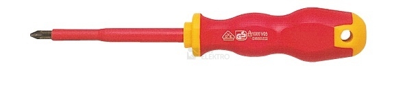 Obrázek produktu Šroubovák elektrikářský GPH SW-102300 křížový PZ0x60mm VDE 1000V 0