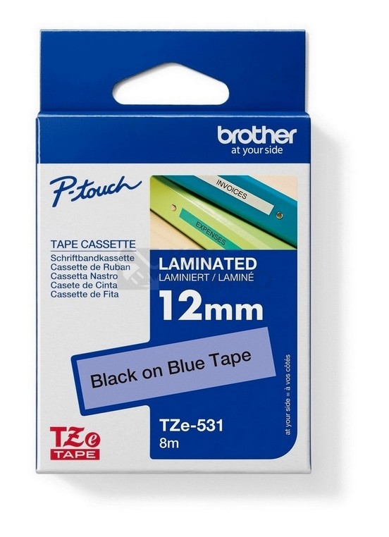 Obrázek produktu Páska TZE-531 modrá/černá 12mm 0