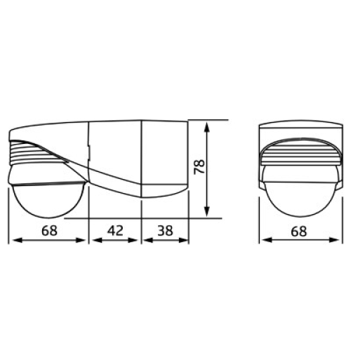Pohybové čidlo B.E.G. LUXOMAT bílá LC-PLUS 280