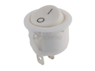 Obrázek produktu Vypínač kolébkový vestavný kulatý MRS-101-9C3-W/W bílá 0