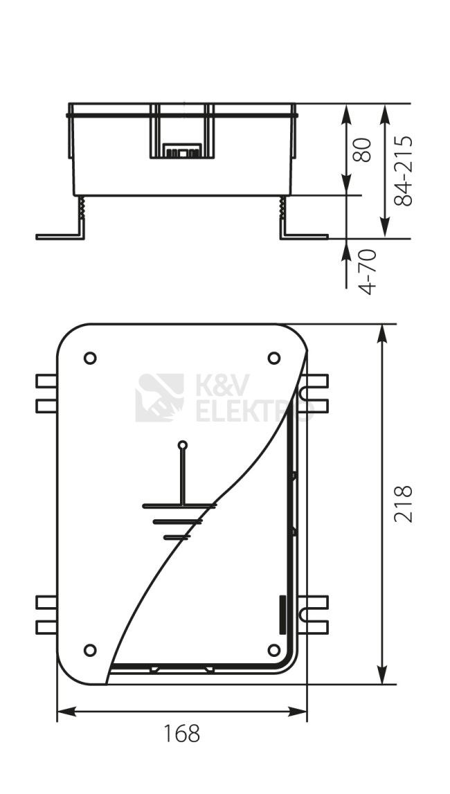 Obrázek produktu  Krabice hromosvodová do zateplení Elektroplast PZO 35.01 3