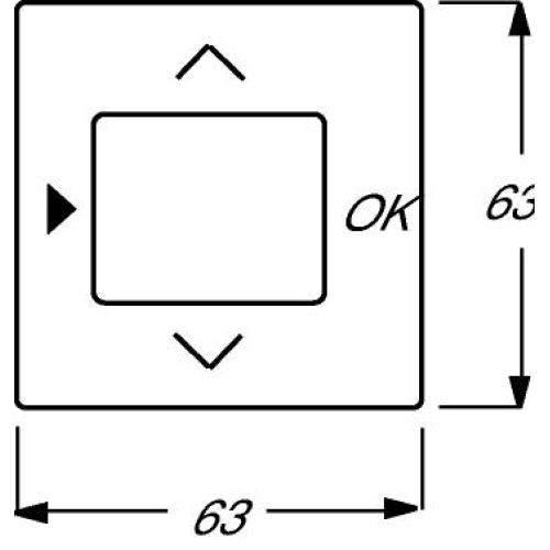 ABB kryt termostatu studio bílá 2CKA006430A0306 Future Linear, Solo,Solo Carat, Busch-axcent 6430-0-0306 (6435-84)