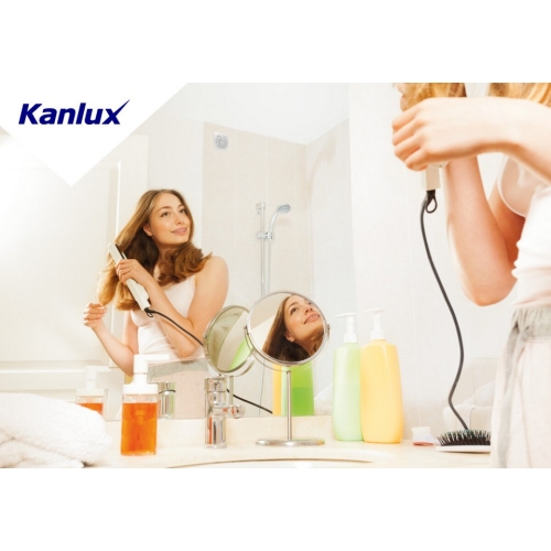 Axiální koupelnový ventilátor Kanlux CYKLON EOL120T 70943 s časovým doběhem