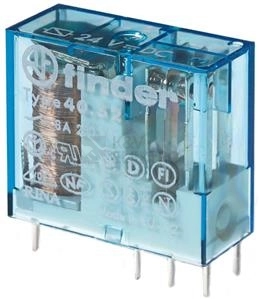 Obrázek produktu Spínací relé paticové Finder 2P (dvouřadé) 8A 12VDC 40.52.7.012.0000 0