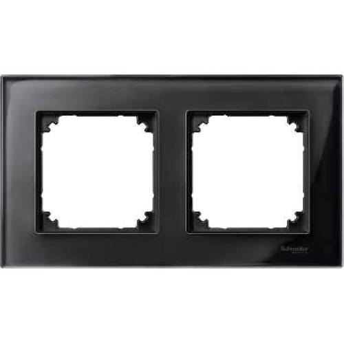 Levně Schneider Electric Merten M-Elegance dvojrámeček Onyx Black MTN404203