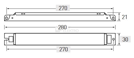 Obrázek produktu Elektronický předřadník Helvar EL 2x14-35 NGN5 pro zářivky T5 (14 W / 21 W / 28 W / 35 W) 1