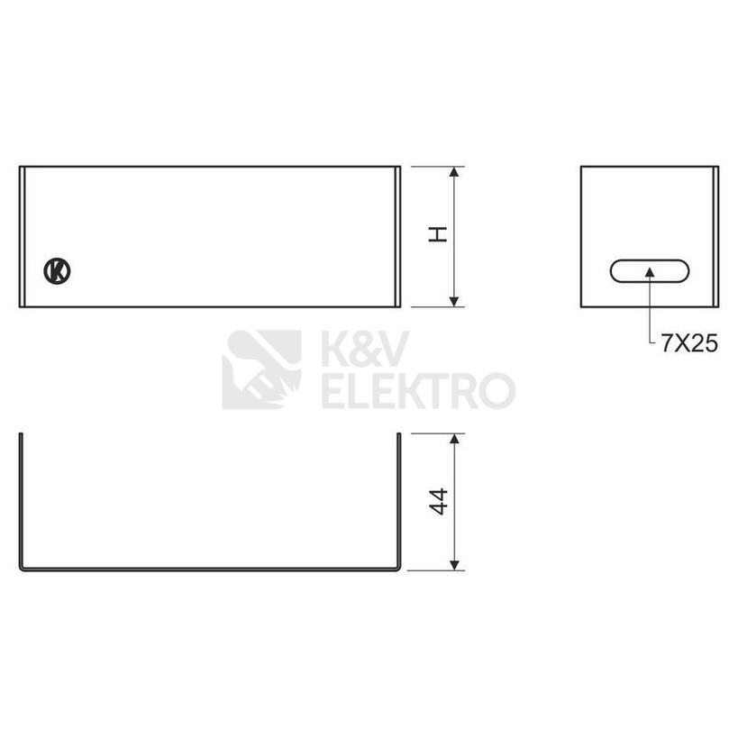 Obrázek produktu Záslepka Mars NK 100X250 S 3