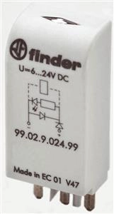 Modul Finder 99.02.9.024.99 s led ochrannou diodou 6-24 V DC