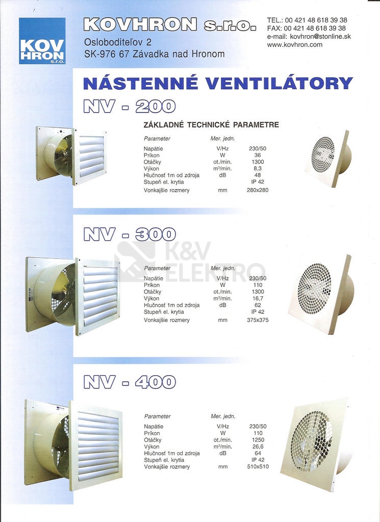 Obrázek produktu Ventilátor NV-200 2