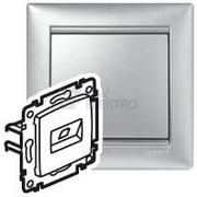 Obrázek produktu Valena zásuvka stříbrná metalíza RJ45 Cat. 6 UTP /770242/ 0