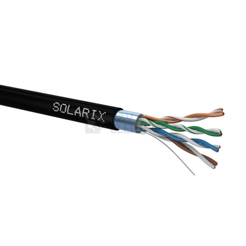  FTP kabel Solarix SXKD-5E-FTP-PE černý venkovní