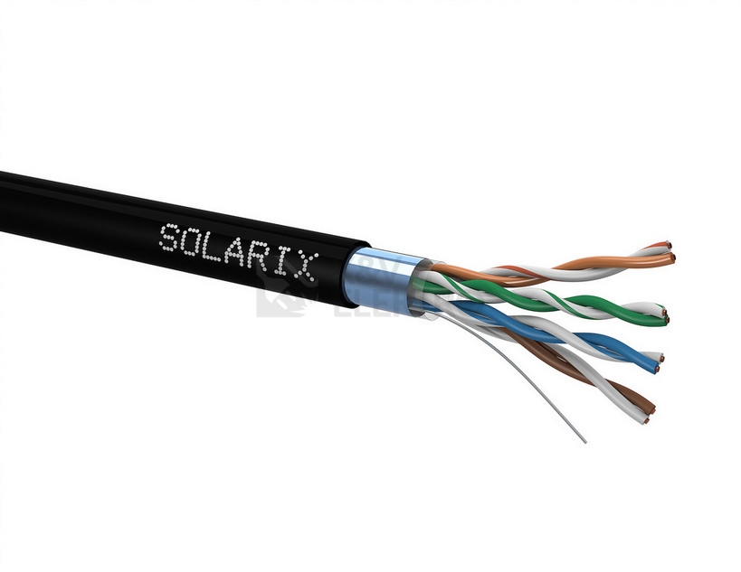 Obrázek produktu  FTP kabel Solarix SXKD-5E-FTP-PE černý venkovní (box 305m) 0
