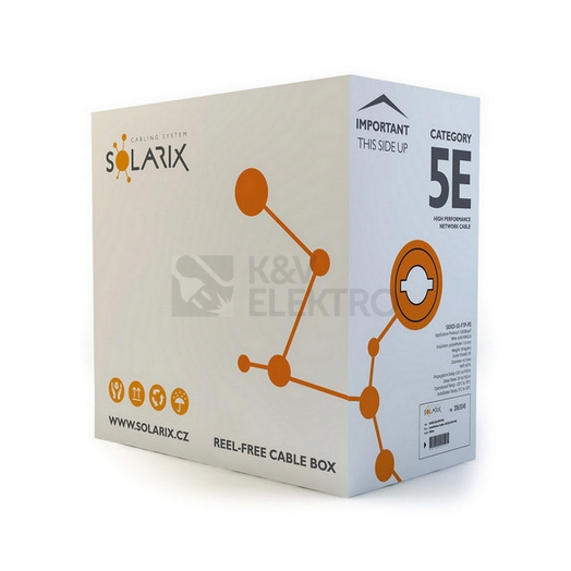 Obrázek produktu  FTP kabel Solarix SXKD-5E-FTP-PE černý venkovní (box 305m) 1