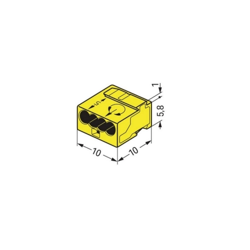 Svorka WAGO 243-504 Micro 4x0,8 (obrázek 3)