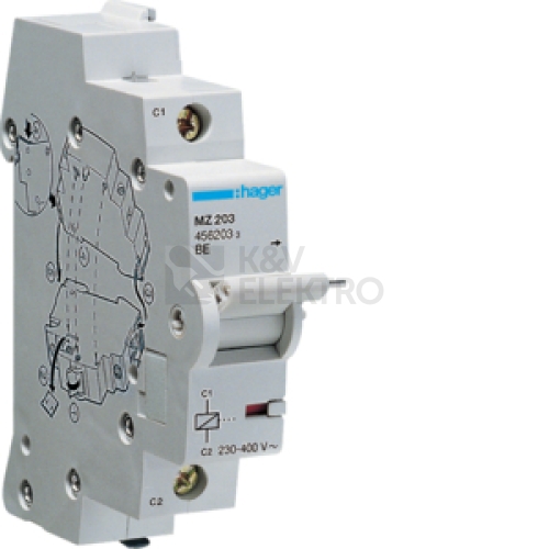  Vypínací spoušť jističe hager MZ203 230-415VAC  110-130VDC