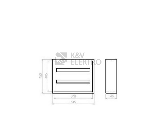 Obrázek produktu Rozvodnice EATON BF-O-2/48-C na omítku bílé dveře 48M 113685 1