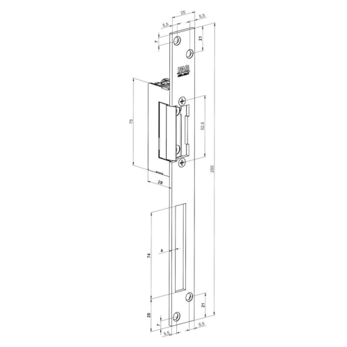 Elektrický zámek dveří FAB BEFO PROFI 1221MB 8-16V AC/DC cívka R11 (obrázek 2)