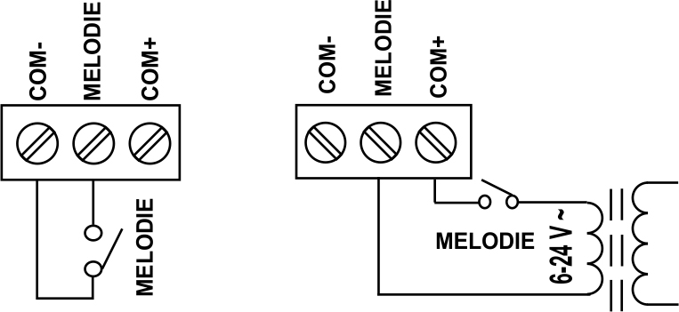 Obrázek produktu Drátový domovní zvonek ELEKTROBOCK ZV2-Melody 1