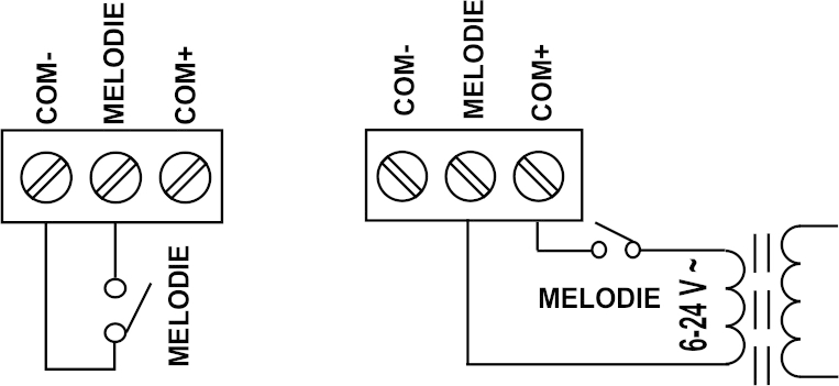 Obrázek produktu Drátový domovní zvonek ELEKTROBOCK ZV2-Melody 1