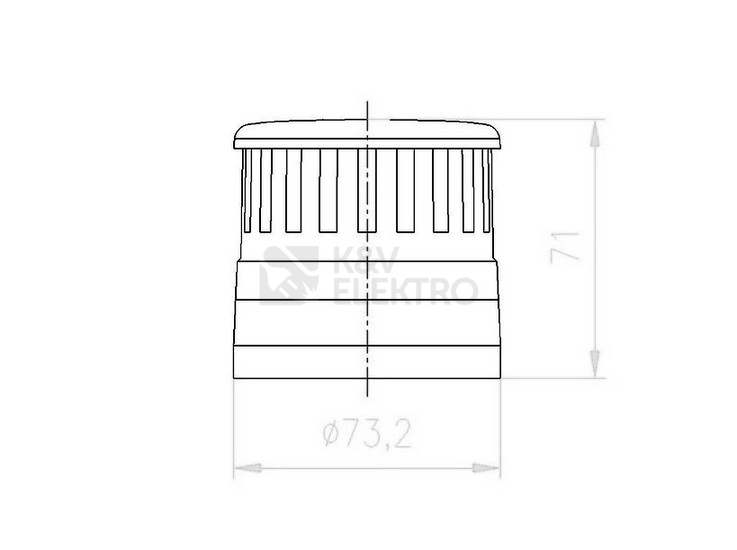 Obrázek produktu Akustický modul trvalý/přerušovaný tón 100dB IP66 230/240VAC EATON SL7-AP230 171283 1