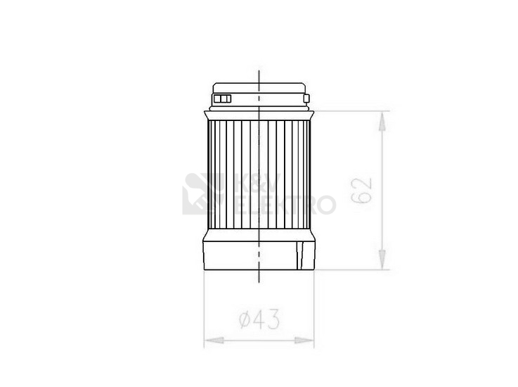 Obrázek produktu MODUL S LED 2HZ MODRY SL4-BL230-B 1