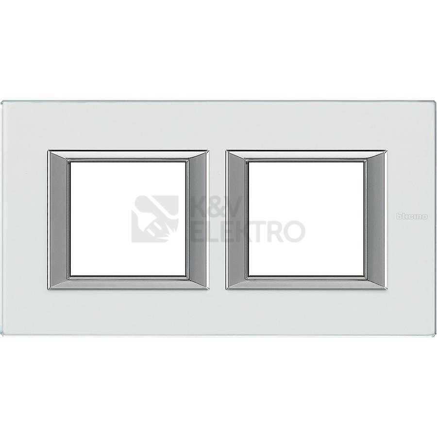 Obrázek produktu Bticino Axolute rámeček horizontální 2+2 moduly sklo křišťál HA4802M2HVKA 0