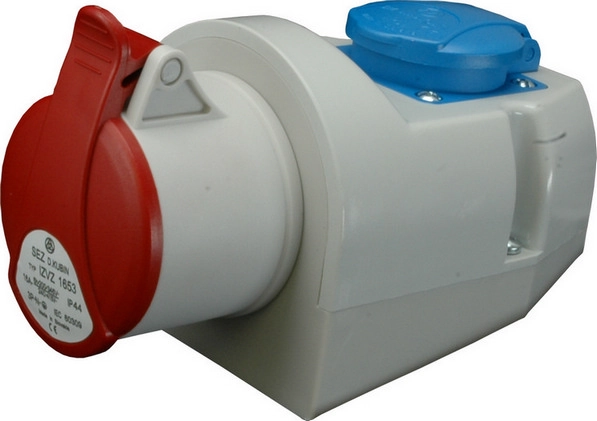 Kombinovaná zásuvka SEZ IZVZ 1653 16A/5P/400V/230V/16A IP44
