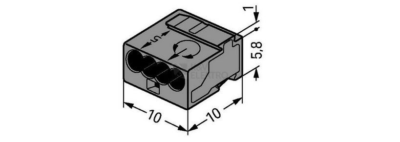 Obrázek produktu Svorka WAGO 243-204 Micro 4x0,8 2