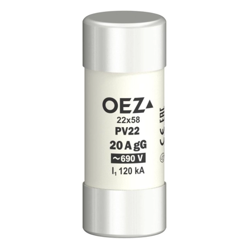 Pojistka válcová OEZ PV22 20A gG