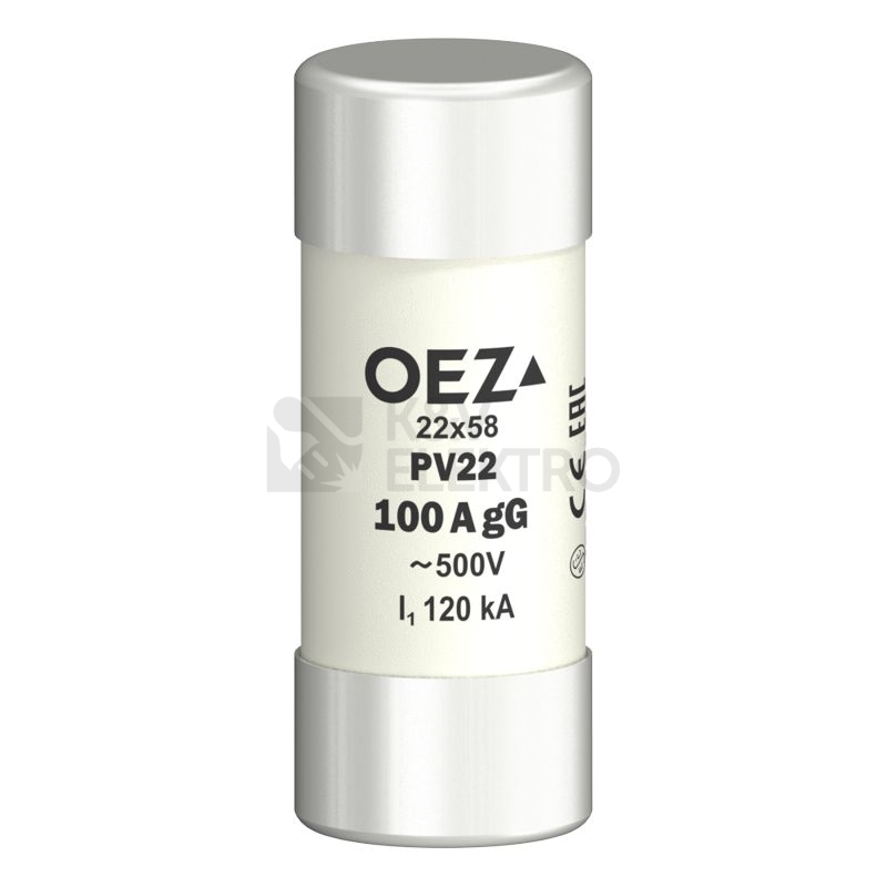 Obrázek produktu Pojistka válcová OEZ PV22 100A gG 0