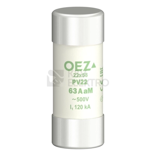 Pojistka válcová OEZ PV22 63A aM