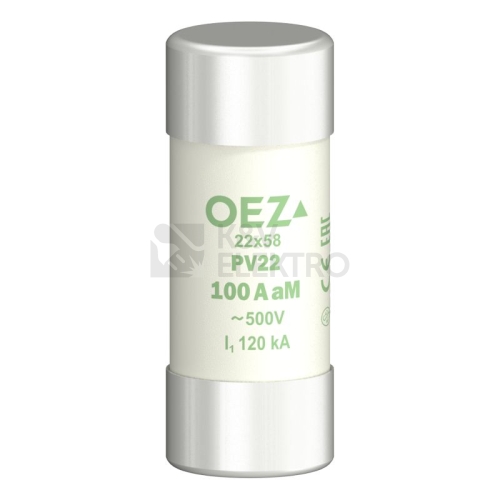 Pojistka válcová OEZ PV22 100A aM