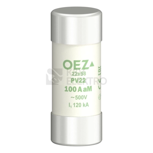 Pojistka válcová OEZ PV22 100A aM