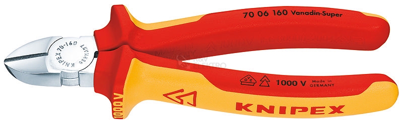 Obrázek produktu Štípací kleště Knipex 70 06 160 stranové 160mm VDE 1000V 0