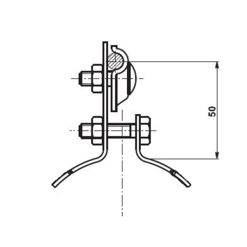 Svorka na potrubí ST bez pásky TREMIS V090
