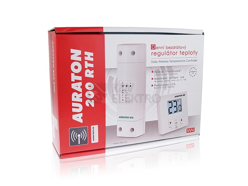Obrázek produktu Termostat AURATON 200 RTH bezdrátový s nočním poklesem 1