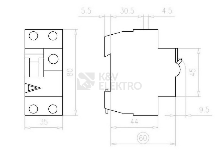 Obrázek produktu Proudový chránič s jističem EATON PFL7-16/1N/C/003-A 16A 30mA A 263538 1